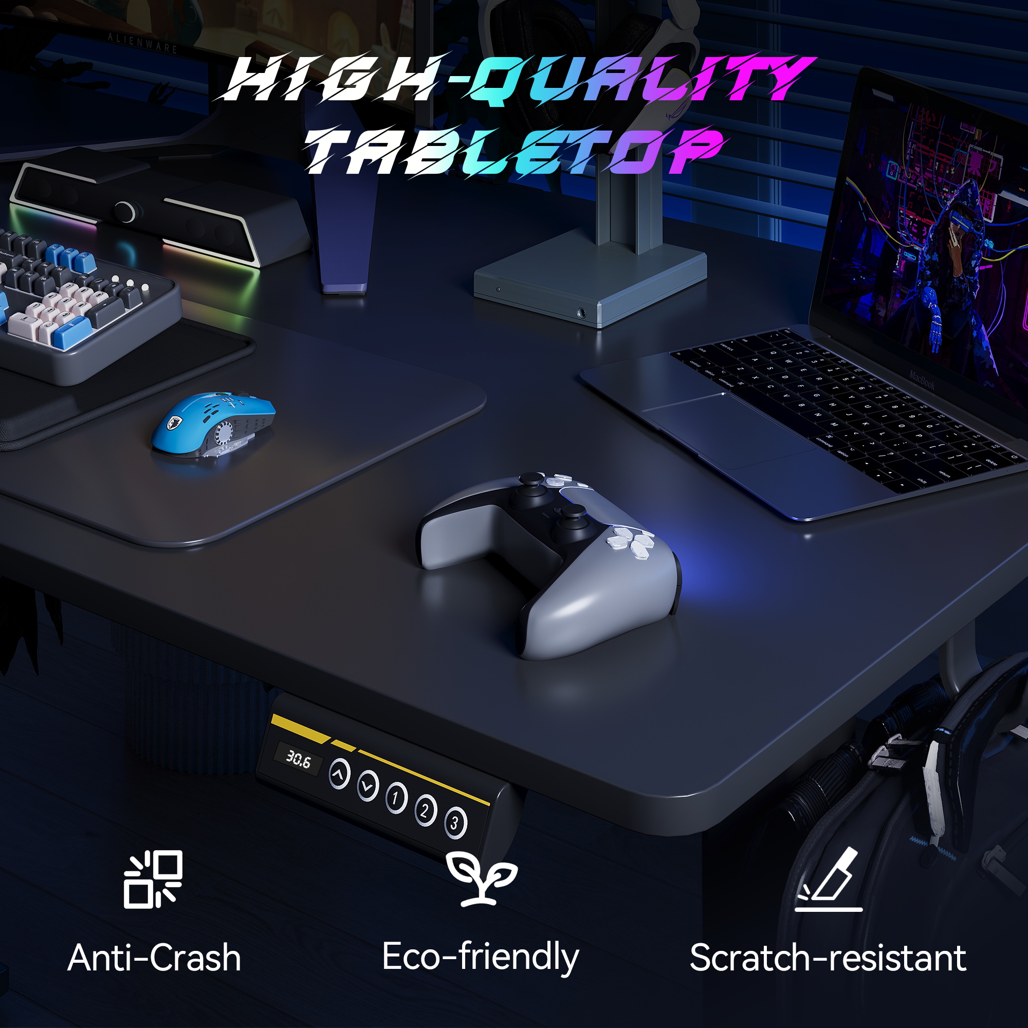 48″×24″ Black Electric Height Adjustable Standing Desk, Computer Workstation with 3 Height Memory Presets, Perfect for Home & Office Work, Study and Gaming 48″×24″ Black Electric Height Adjustable Standing Desk, Computer Workstation with 3 Height Memory Presets, Perfect for Home & Office Work, Study and Gaming