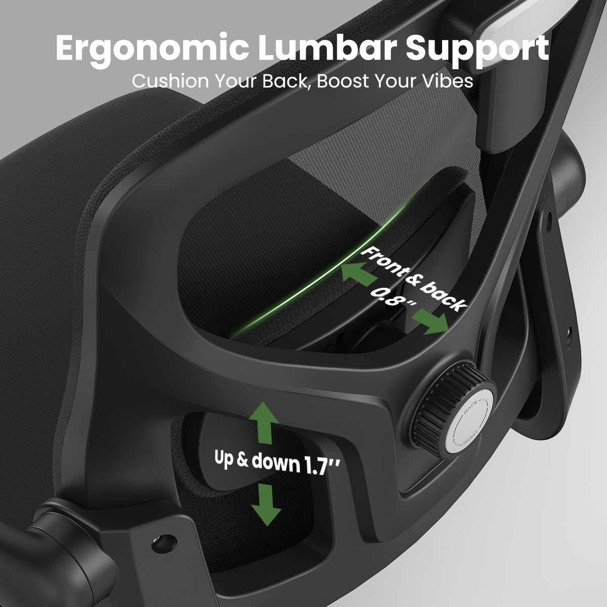 Ergonomic Office Chair, Home Office Desk Chair with Headrest, High Back Computer Chair with Armrests and Adjustable Lumbar Support for Home Office Study Room, Black Ergonomic Office Chair, Home Office Desk Chair with Headrest, High Back Computer Chair with Armrests and Adjustable Lumbar Support for Home Office Study Room, Black