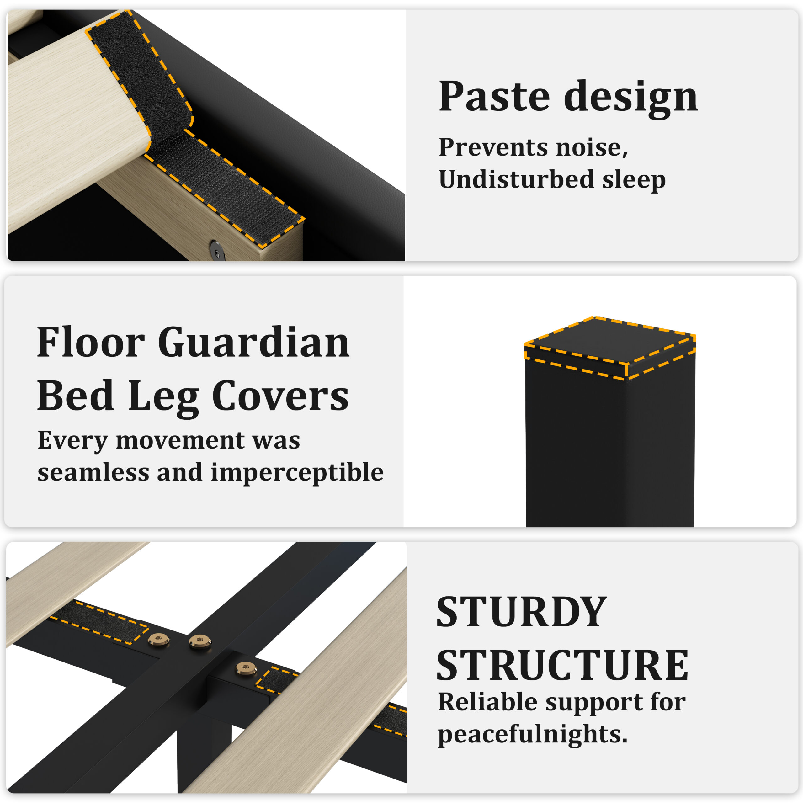 Full Size Bed Frame with Headboard, Floating Bed Frame with LED Lights, Upholstered Platform Bed with Diamond Tufted Headboard, No Box Spring Required, Black Full Size Bed Frame with Headboard, Floating Bed Frame with LED Lights, Upholstered Platform Bed with Diamond Tufted Headboard, No Box Spring Required, Black