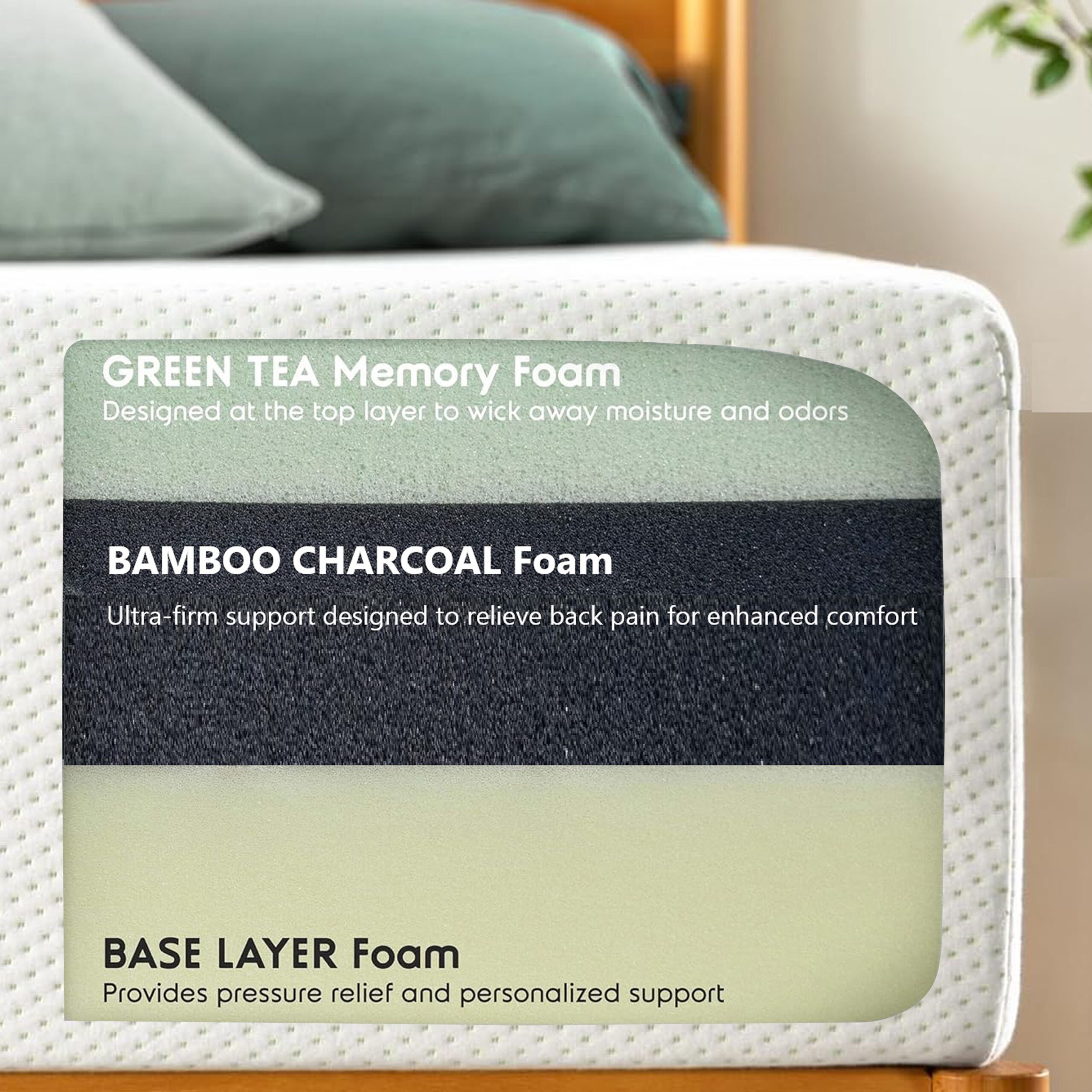 8 Twin Green Tea Memory Foam Mattress in Box, Fiberglass Free, White(Bed not included) 8 Twin Green Tea Memory Foam Mattress in Box, Fiberglass Free, White(Bed not included)