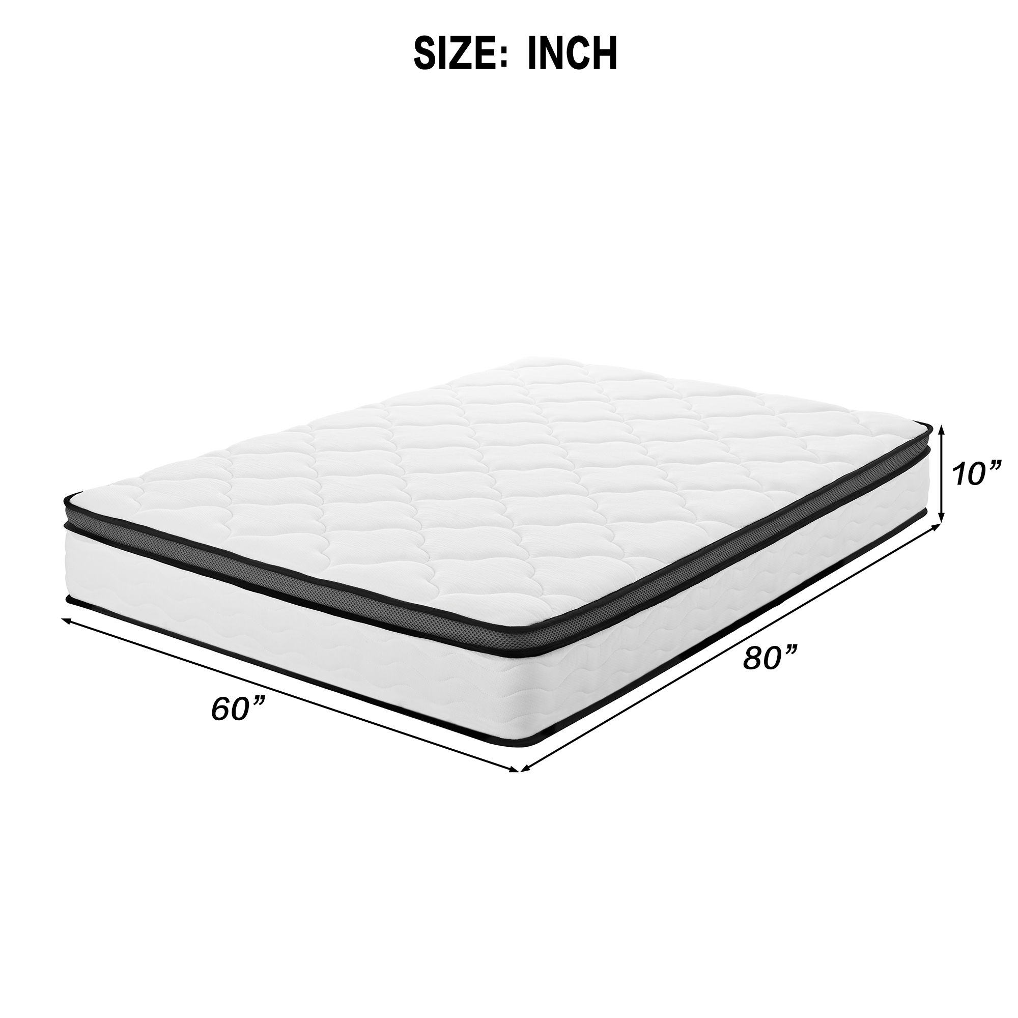 Queen Mattress, 10 Inch Queen Hybrid Mattress in a Box, Individually Wrapped Pocket Coils Innerspring Mattress, Medium Firm, Pressure Relief & Breathable Comfort, CertiPUR-US, OEKO-TEX Queen Mattress, 10 Inch Queen Hybrid Mattress in a Box, Individually Wrapped Pocket Coils Innerspring Mattress, Medium Firm, Pressure Relief & Breathable Comfort, CertiPUR-US, OEKO-TEX