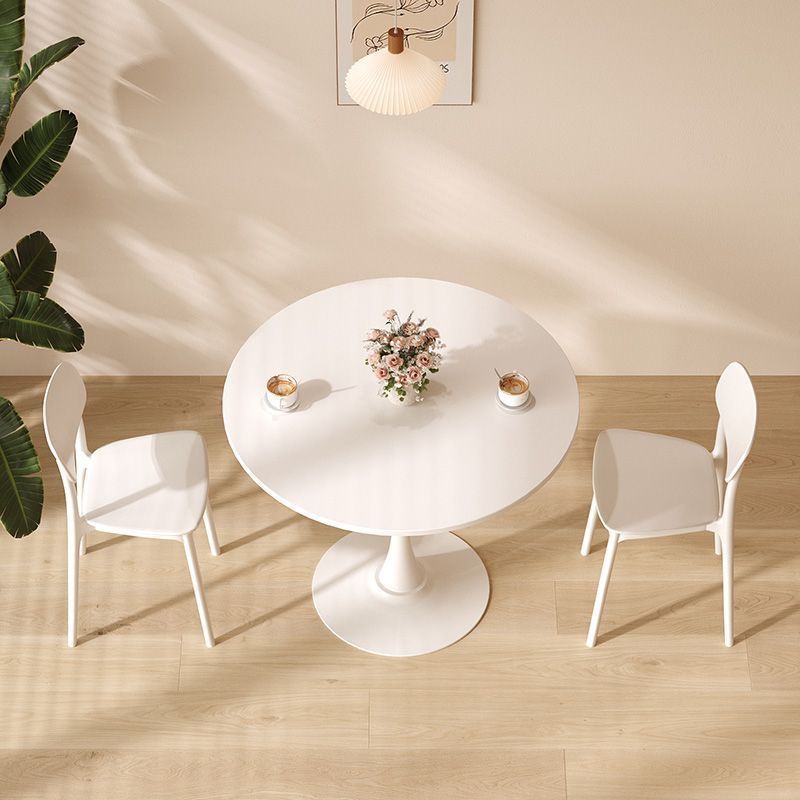 White Round Table, Modern Dining Table, MDF Top and Steel Base Tulip Round Kitchen Table, Mid Century Coffee Table for Living Room 24 Inch, Oval Dining Table White Round Table, Modern Dining Table, MDF Top and Steel Base Tulip Round Kitchen Table, Mid Century Coffee Table for Living Room 24 Inch, Oval Dining Table