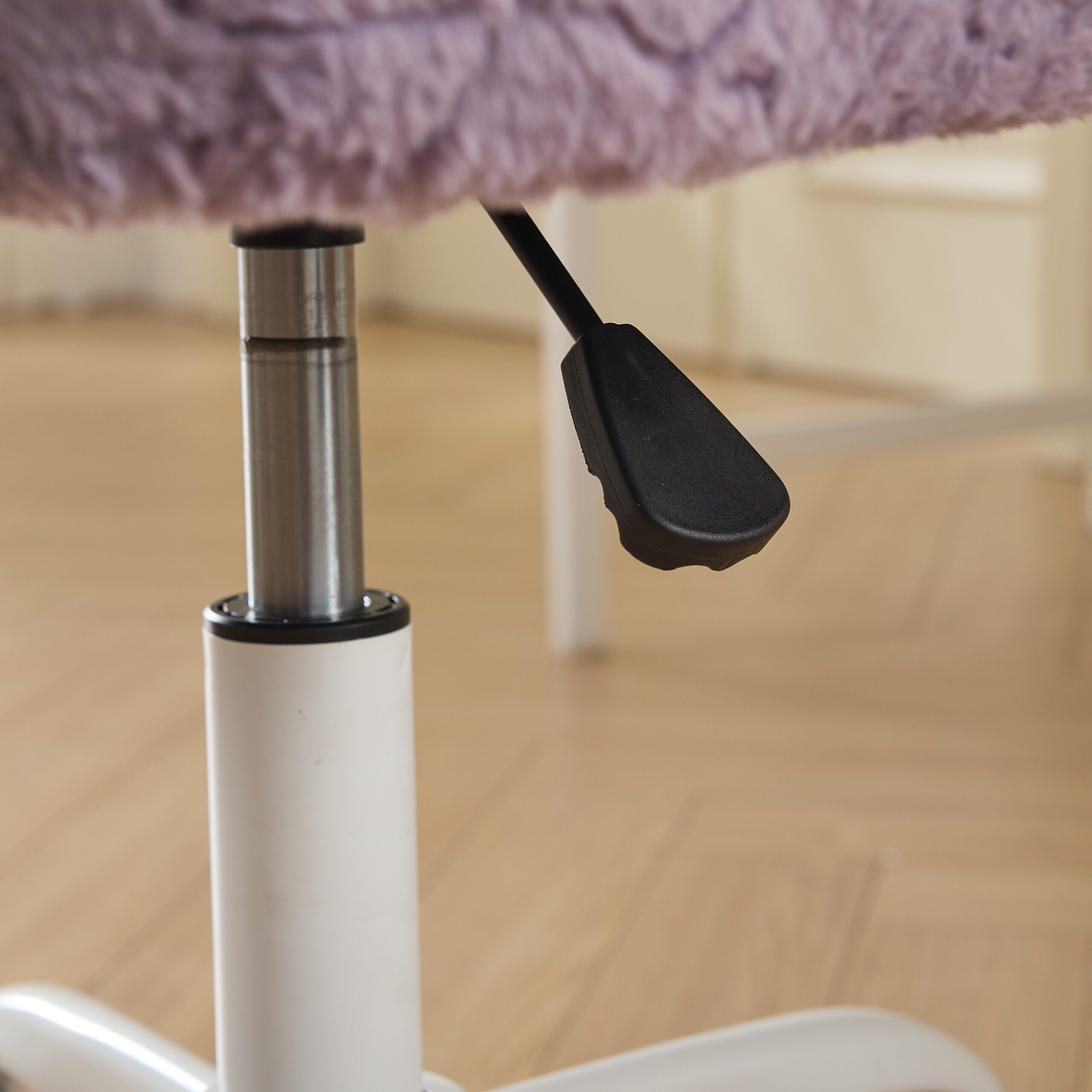 A&A Furniture Office Chair,Artificial rabbit hair Home Office Chair with Metal Base,Adjustable Desk Chair Swivel Office Chair,Vanity Chair(Violet) A&A Furniture Office Chair,Artificial rabbit hair Home Office Chair with Metal Base,Adjustable Desk Chair Swivel Office Chair,Vanity Chair(Violet)