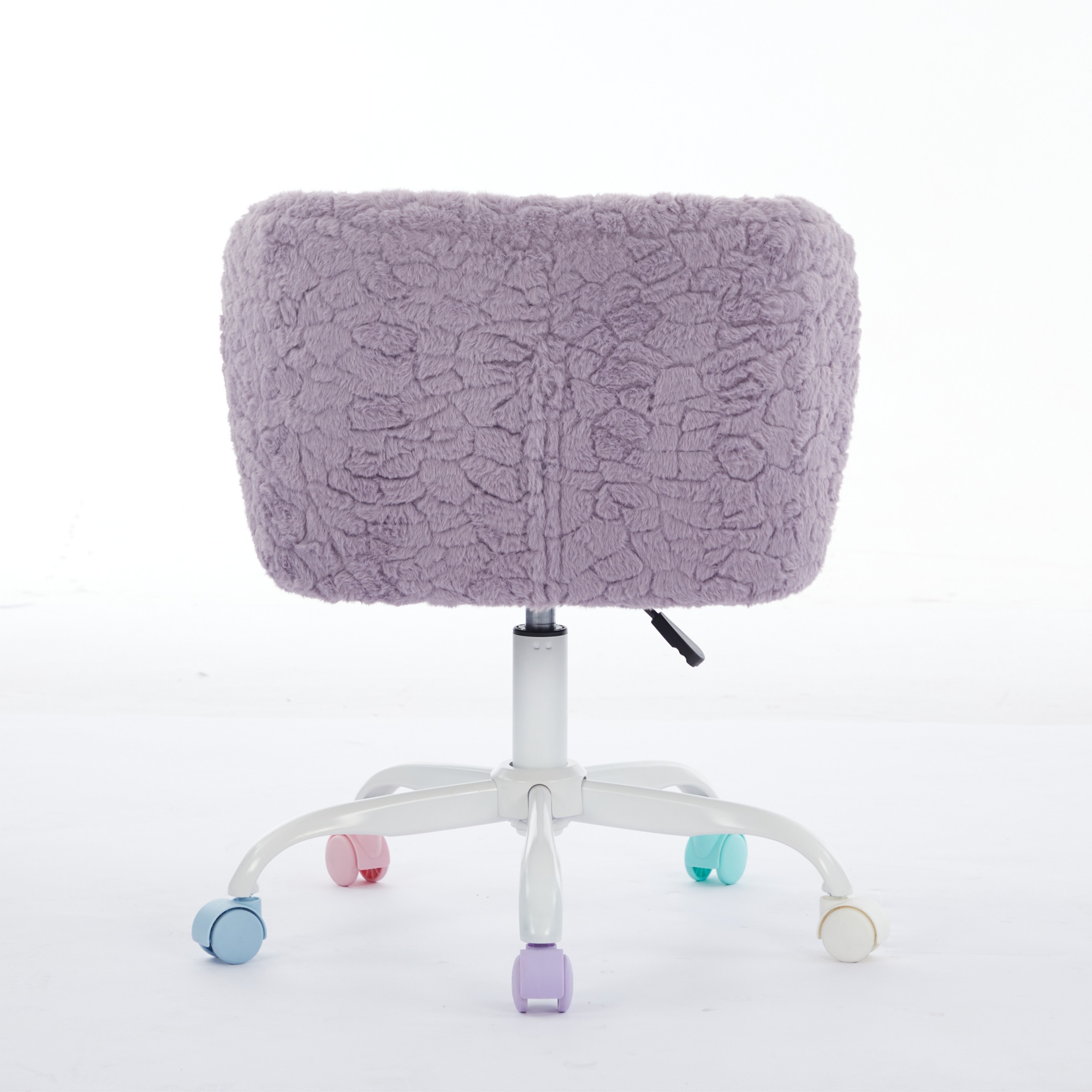 A&A Furniture Office Chair,Artificial rabbit hair Home Office Chair with Metal Base,Adjustable Desk Chair Swivel Office Chair,Vanity Chair(Violet) A&A Furniture Office Chair,Artificial rabbit hair Home Office Chair with Metal Base,Adjustable Desk Chair Swivel Office Chair,Vanity Chair(Violet)