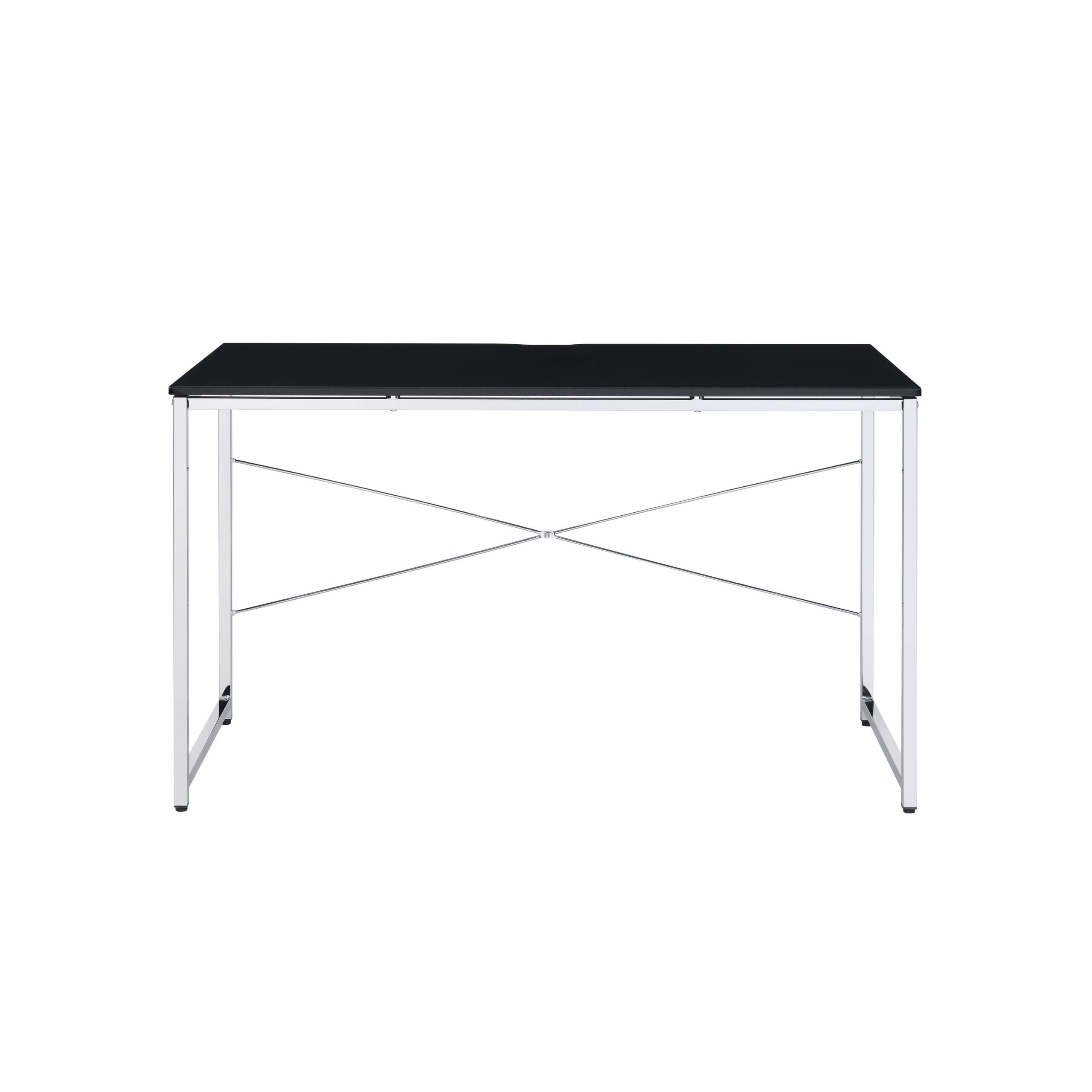Tennos Black & Chrome Finish Writing Desk Tennos Black & Chrome Finish Writing Desk