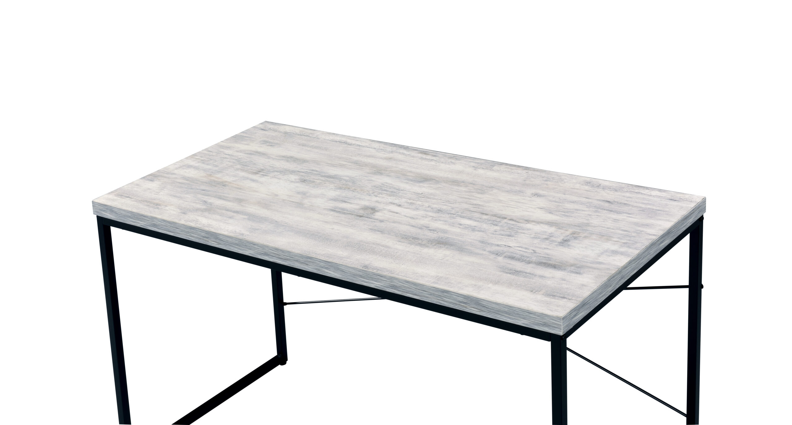Bob Antique White & Black Finish Writing Desk Bob Antique White & Black Finish Writing Desk