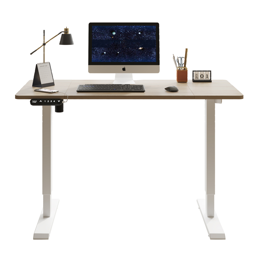 55″×24″ Light Oak Electric Standing Desk Height Adjustable Desk for Home and Office Computer Table Gaming Desk Modern Lift-up Desk 55″×24″ Light Oak Electric Standing Desk Height Adjustable Desk for Home and Office Computer Table Gaming Desk Modern Lift-up Desk